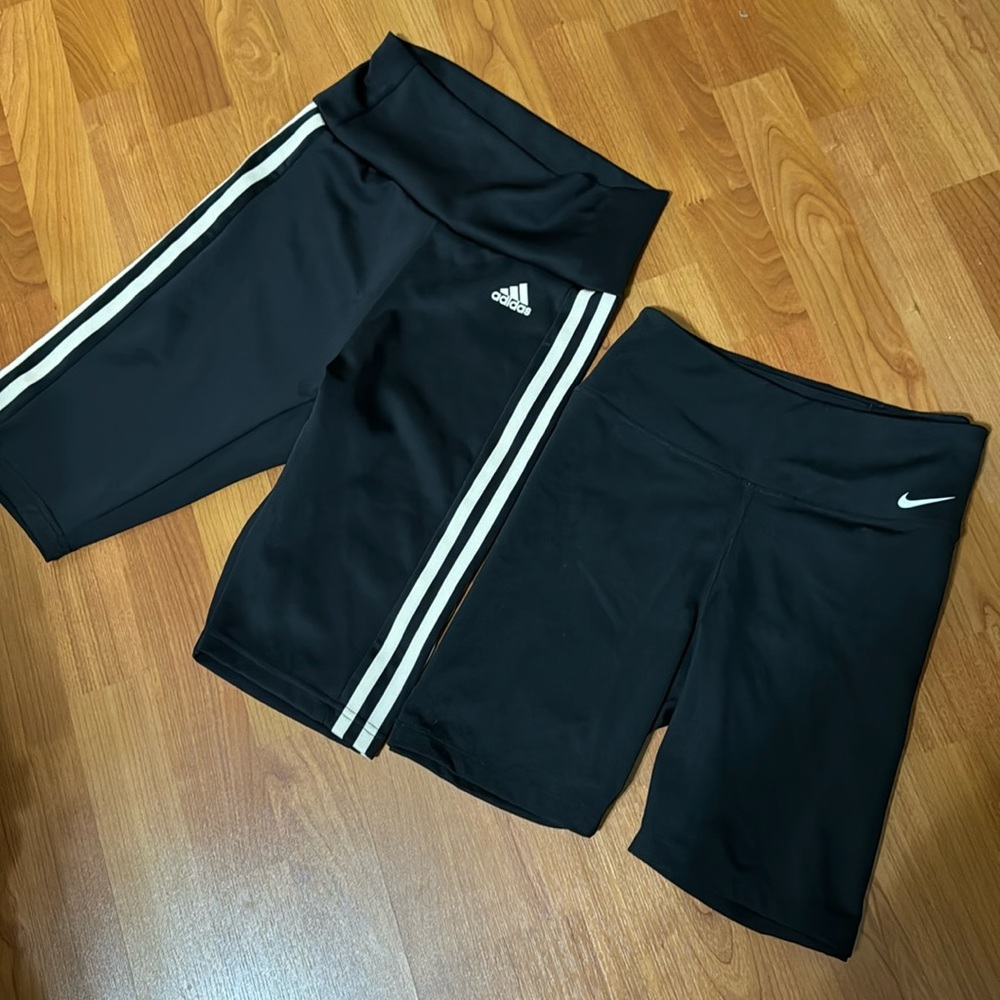 Adidas Nike Nike shorts XS and S new never worn set